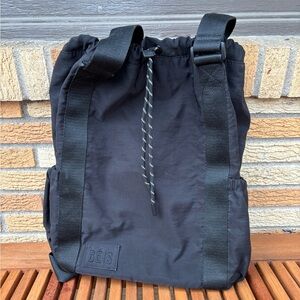 BEIS Black Convertible Sport Tote